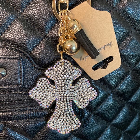 Accessories - Cross Bling Purse Charms Keychain